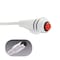 Crest Healthcare DuraCall Call Cord, Jeron Provider 790 8-pin DIN, white, single, 10 ft 9953W-10 - alternate 2